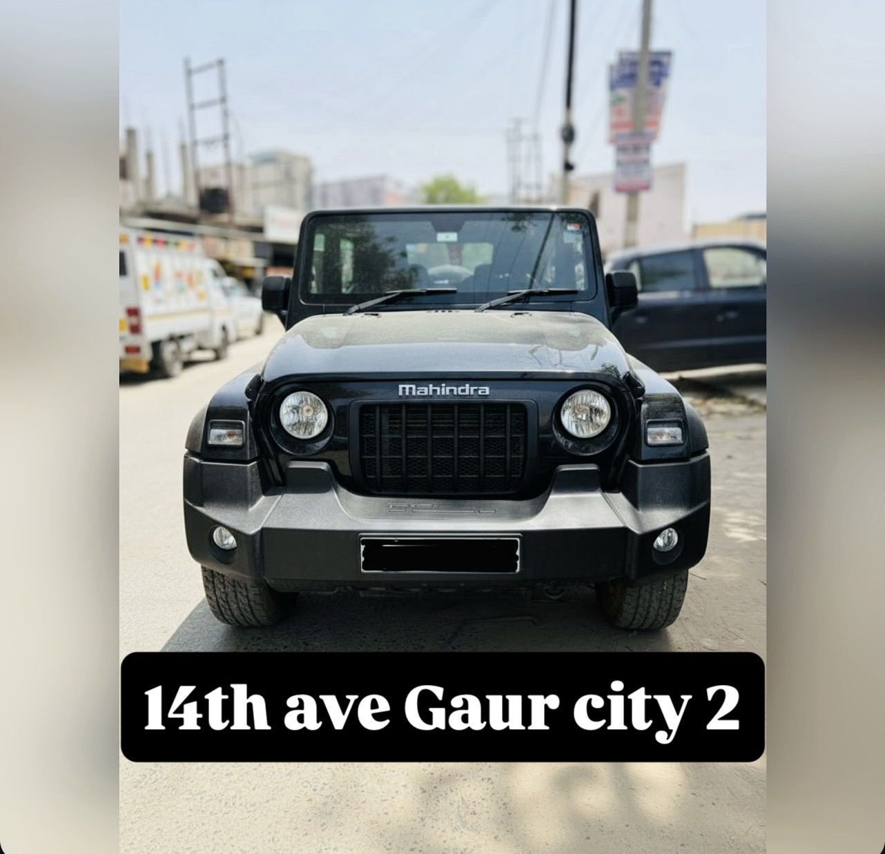 Mahindra Thar 2025 4*2 Hardtop Black - Car Rental Delhi Airport
