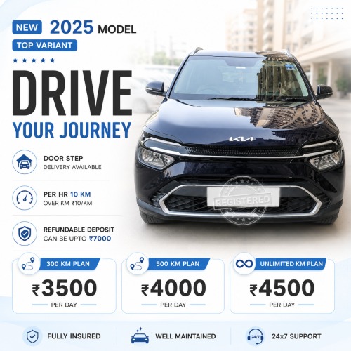 Kia Carens - Car Rental Delhi Airport